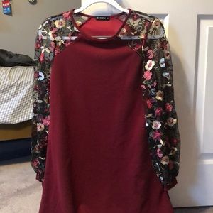 Floral sleeve SHEIN dress